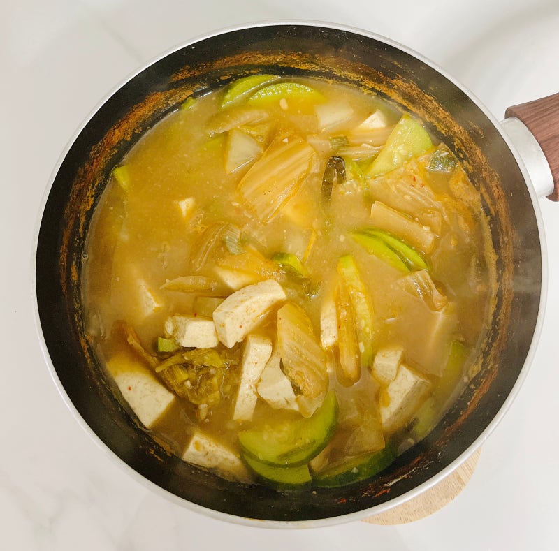 다담청국장 만능 양념장으로 김치 청국장 찌개 맛있게 끓이는법 다담 청국장찌개 만드는법