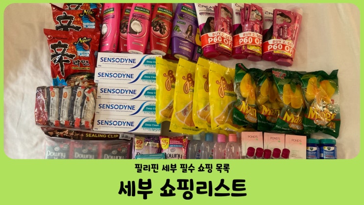  필리핀 세부 쇼핑리스트 세부 기념품 추천 목록 대방출