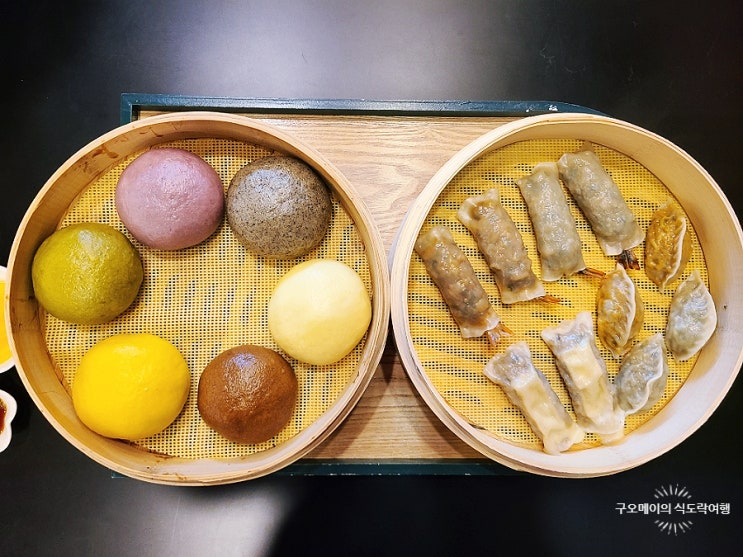  강릉 맛집 박종주반죽소에서 6색찐빵과 모듬만두 먹고 포장까지 했어요