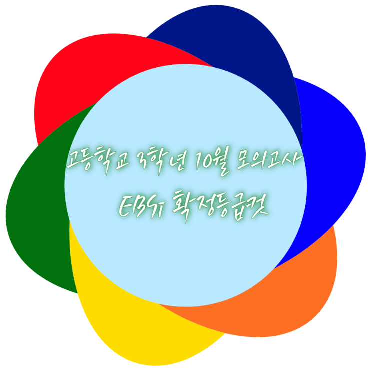 고등학교 3학년 수능전 마지막 10월 모의고사 EBSi 확정등급컷