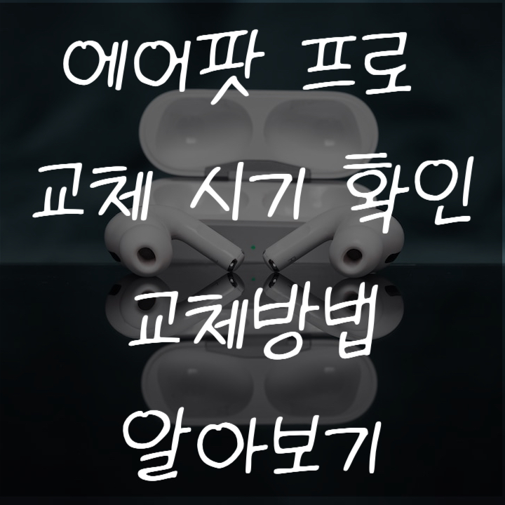 에어팟 프로 교체 받는 방법 및 확인하기