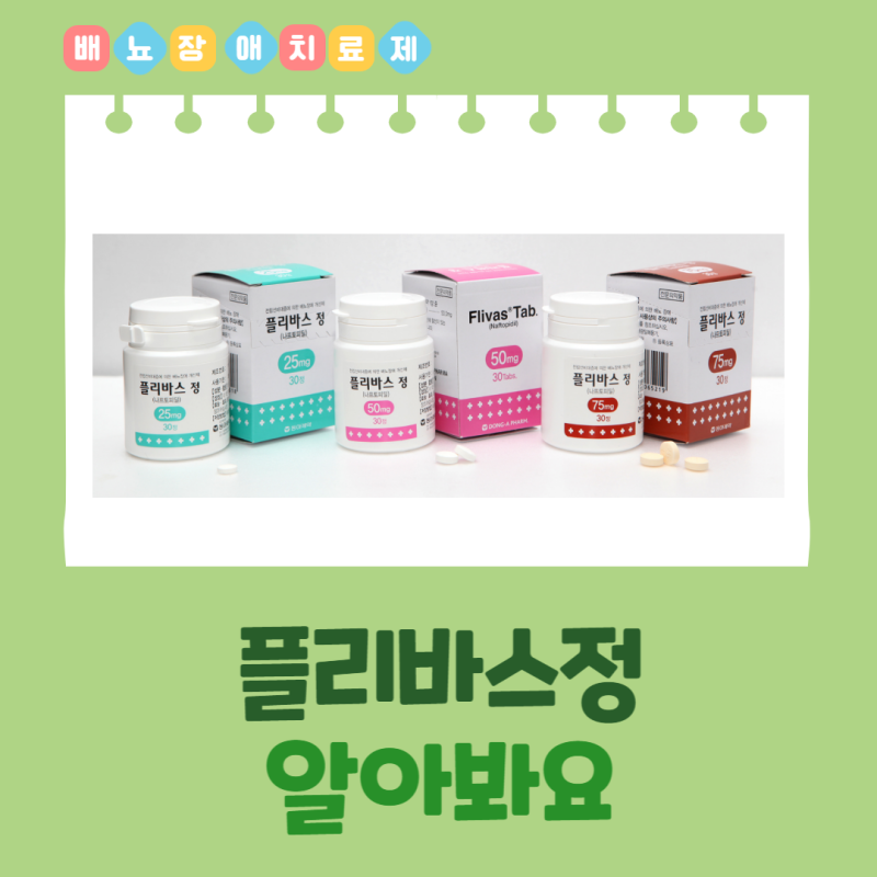 플리바스정 성분정보 효능효과 용법용량 주의사항 등 알아봐요