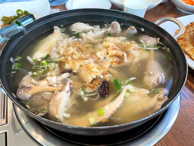 남한산성 백숙맛집 초원의집 성인4, 아이2 주문 메뉴