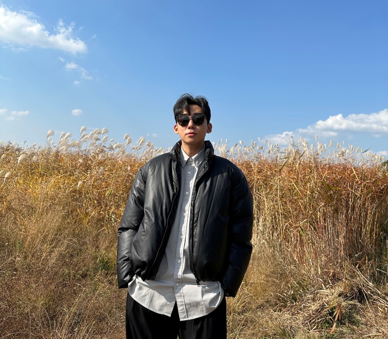 남자 숏패딩 브랜드 엠엠지엘 MMGL 미니멀 남자 겨울 코디