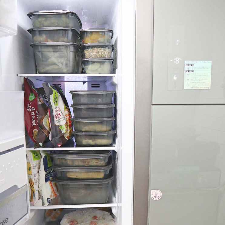 냉동실정리용기 씨밀렉스 랑킵 꺼내기 쉽고 냉동실정리에 최고