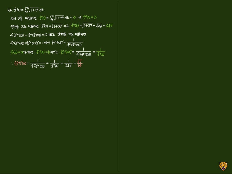 미적분학 Calculus) 역함수의 미분법2