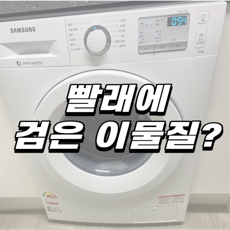 빨래에 검은 이물질이 묻어 나와요!! 신정동 휴먼블루드빌 방문