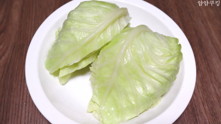  전자레인지로 양배추쌈 만드는 방법, 양배추 찌는 방법