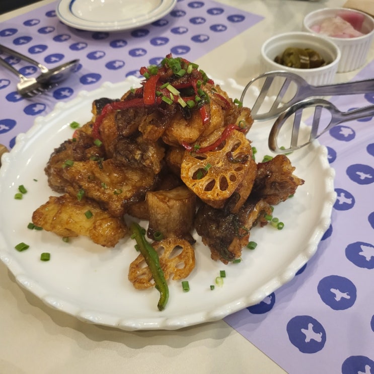  코엑스 비건 레스토랑] 플랜튜드 : 버섯탕수육 맛있다