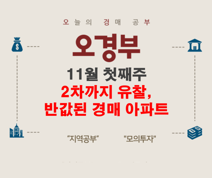  오경부 - 반값된 경매 아파트아파 (2차에도 유찰된 물건들)