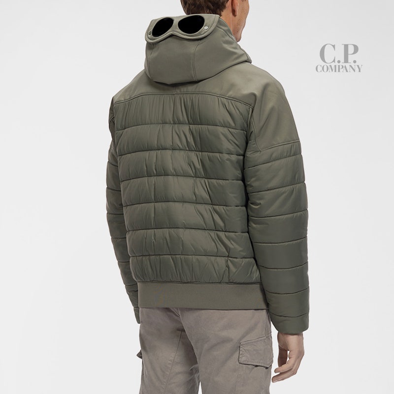 CP컴퍼니 22FW CP SHELL-R 믹스드 패딩 고글 자켓 TG