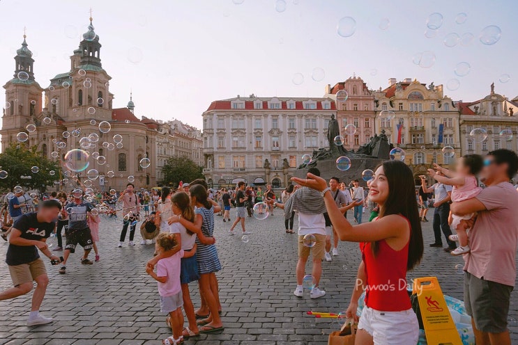  체코 프라하(Praha) 여행 1편 : 구시가지 광장, 천문시계, 프라하성, 스타벅스, 까를교 / 관광지, 여행코스, 포토존,  중앙역 가는법