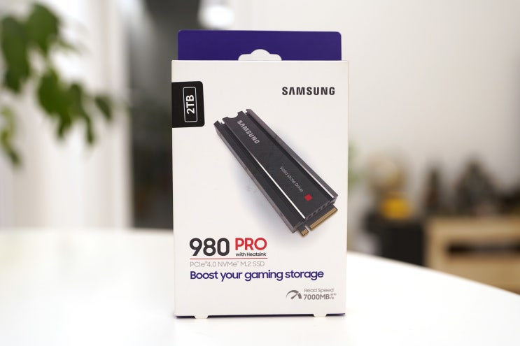  삼성 2TB 980 PRO with Heatsink PCIe 4.0 NVMe M.2 SSD 구입 및 속도측정 결과