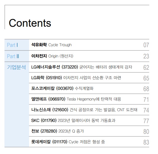 2차 전지 주요 기업들 전망 2차 전지 주요 기업들 전망