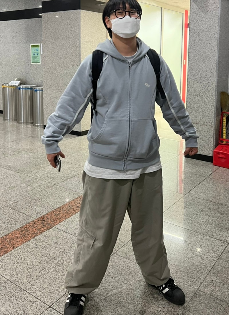 산산기어 22fw 후드집업 스카이블루 ZIP-UP HOODIE SKY BLUE 후기 혹은 리뷰