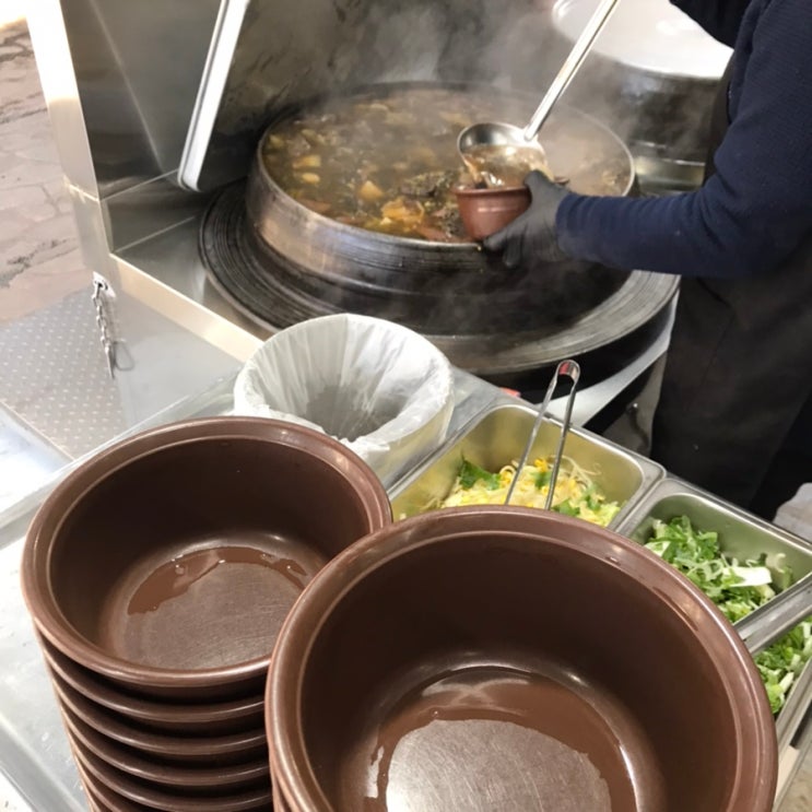 사천원 선지국밥 현금선불 계좌이체 천안남산중앙시장가마솥선지국밥 포장 / 천안식후감