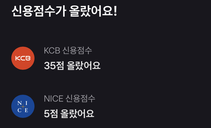 1분만에 신용점수 올리기, KCB, NICE 동시 상승