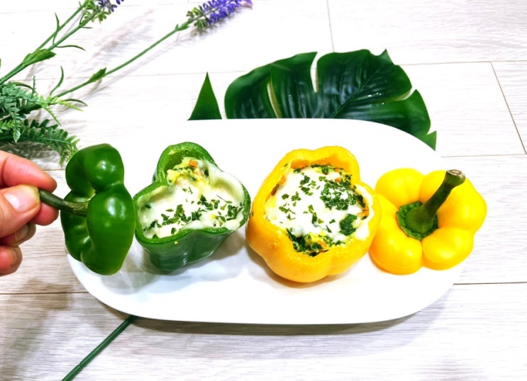 파프리카 계란찜 전자레인지 계란찜 만드는 법 다이어트 치즈 계란찜 만들기