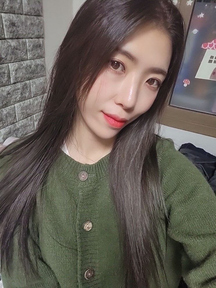  미사미용실 하남아이디헤어｜긴머리염색 모드네이비컬러염색/슬릭컷 스타일링