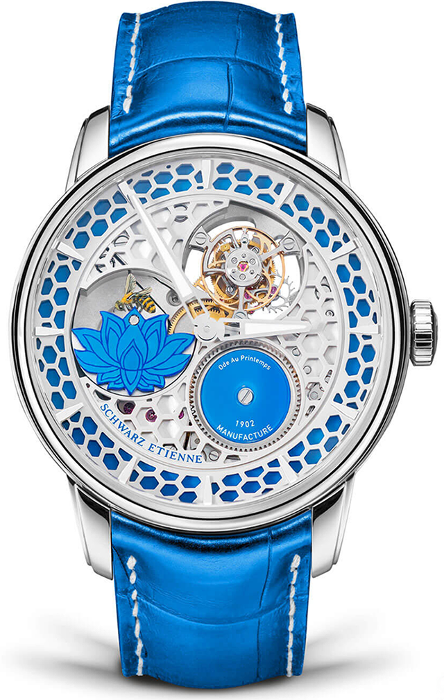 슈바르츠 에티엔느 오데 오 쁘렝땅 투루비용 볼란트 워치페이스 Schwarz Etienne Ode au Printemps Tourbillon Volant