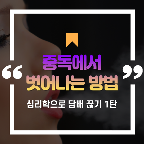  심리학으로 담배 끊기 1탄! "중독에서 벗어나는 방법이 있다고? 쥐 공원?"