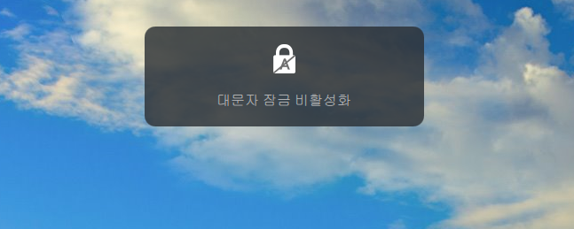  Caps Lock, Num Lock, Scroll Lock 토글키 켜지고 꺼진 상태 쉽게 확인하는 방법