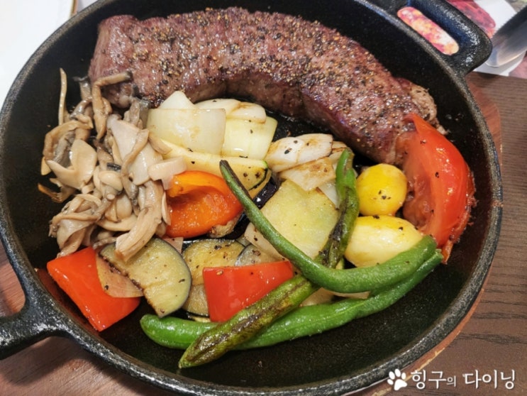 신촌역 맛집/신촌 현대백화점 맛집: 시그니처랩-스테이크,피자