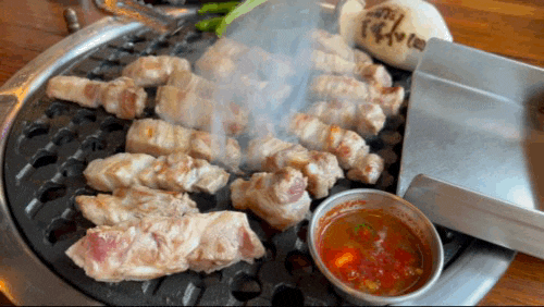  망월동 고기 맛집 오겹살 항정살 미사화로 장사의 신