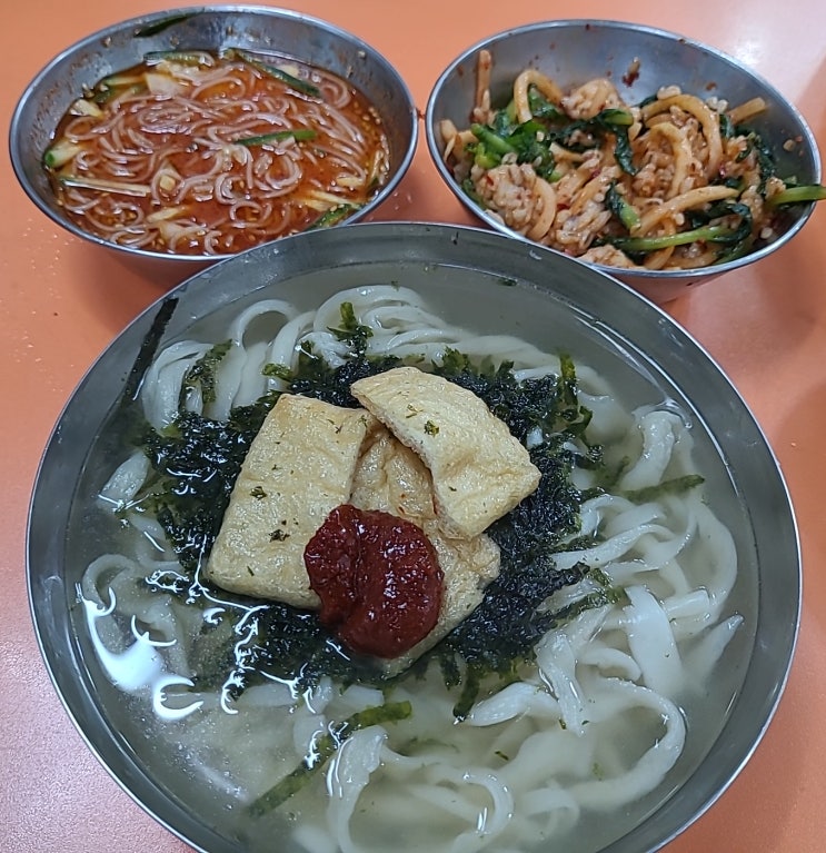  [남대문시장 맛집] 손칼국수+비빔냉면+보리비빔밥 만원의행복 한순자손칼국수집