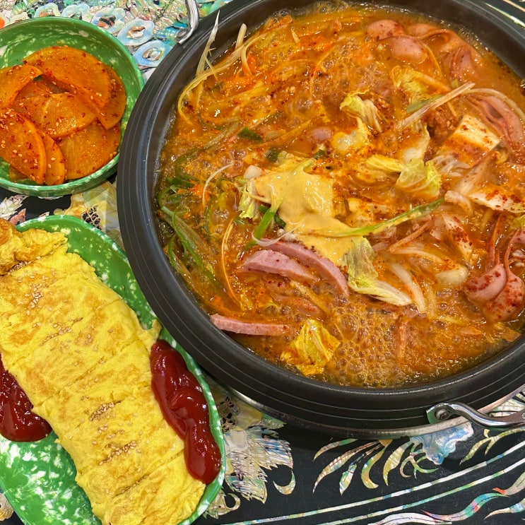  선학역 점심 송탄식당 선학점 선학역 부대찌개 맛집