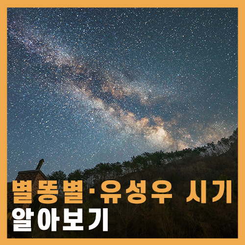  [유성우] 별똥별, 유성우 시기 꼭 챙기세요! / 별이 쏟아지던 밤하늘 사진&영상