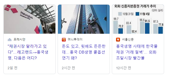  레고랜드 이어 흥국생명까지