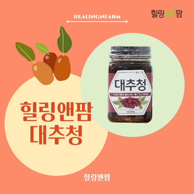  [청, 진액] 힐링앤팜 대추청, 대추차, 대추차 효능, 대추청 만드는 법, 대추 부작용, 대추