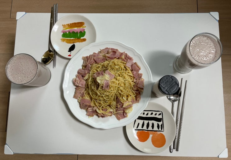  까르보나라 만들기와 쥬씨 딸바라떼 따라잡기! (+도깨비방망이 추천)