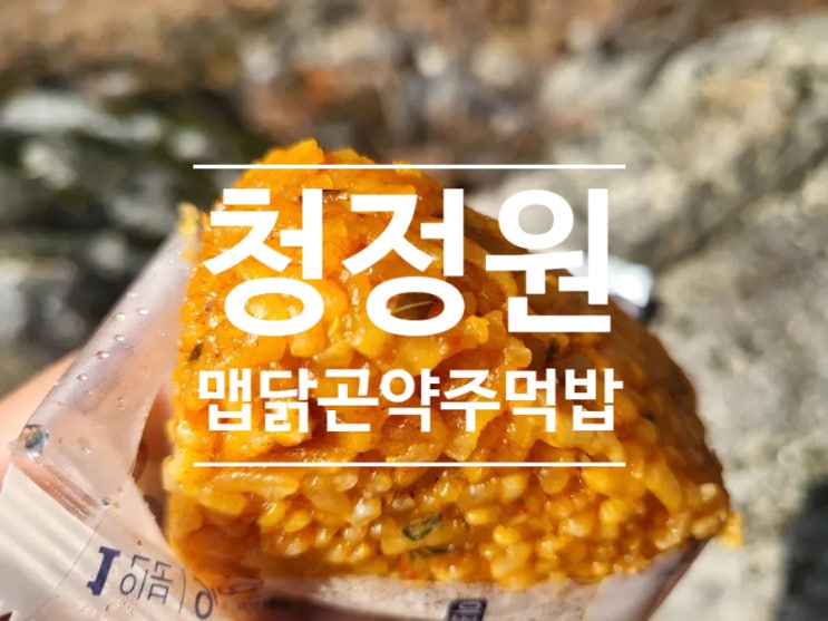 간단캠핑요리로 좋은 주먹밥 추천( feat. 청정원 맵닭곤약주먹밥)