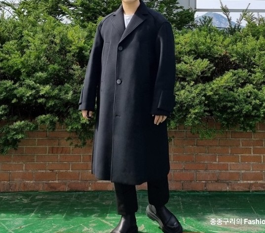  우영미 코트 !! 21FW블랙 포켓 디테일 싱글 코트 최초 리뷰!!