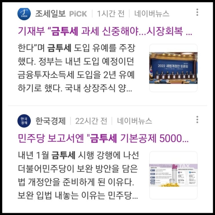  개미들 울리는 금융투자소득세(금투세)