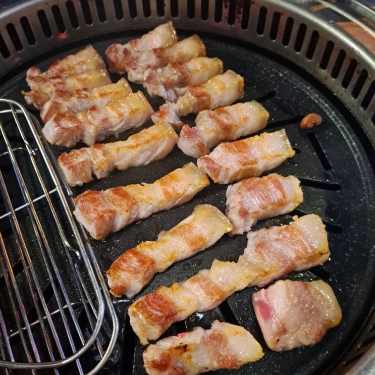 [한남동 맛집] 고기는 여기다.. 한남동 고깃집 화포식당 (feat.오겹살, 목살, 된장술밥) 한남프리미엄점