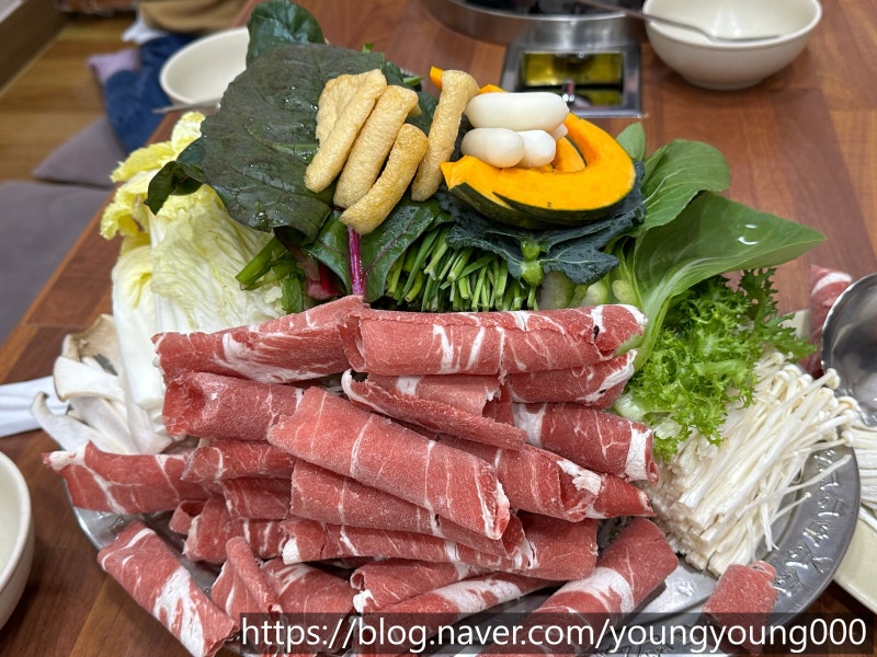 원주 무실동 샤부샤부 맛집 봉창이해물칼국수