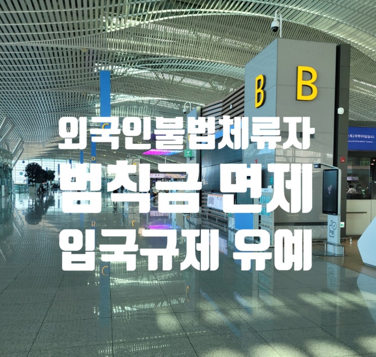 외국인불법체류자 자진출국 범칙금 면제 및 입국규제 유예 2022년 11월 07일부터 특별자진출국제도 시행