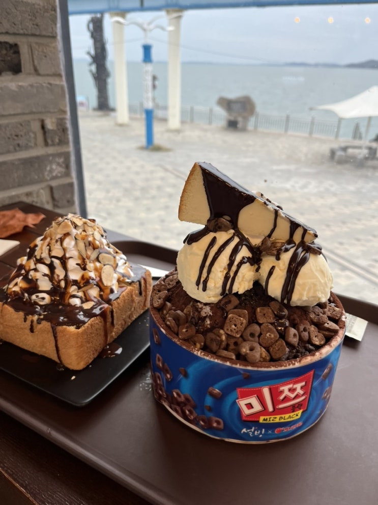  월미도 카페, 바다 보며 설빙에서 미쯔초코설빙