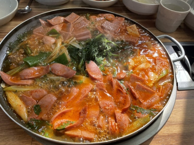  서울근교 아이랑 외식 내돈내산 부대찌개 맛집 ️황가네부대찌개