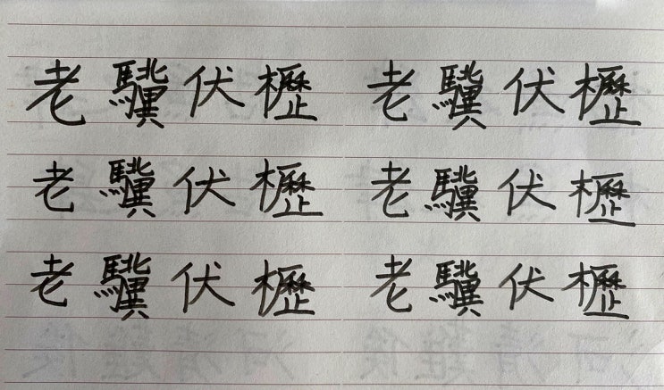  < 노기복력 >