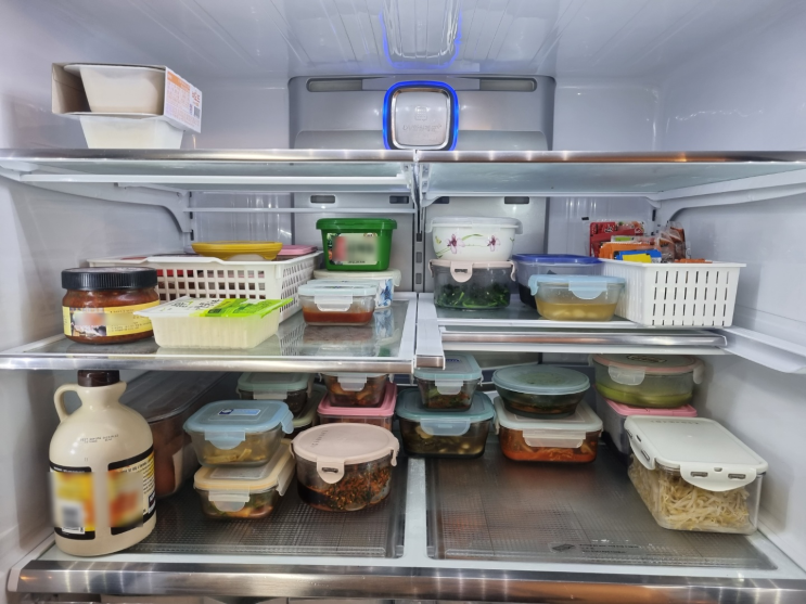  냉장고정리정돈 쇼핑백 활용 정리방법