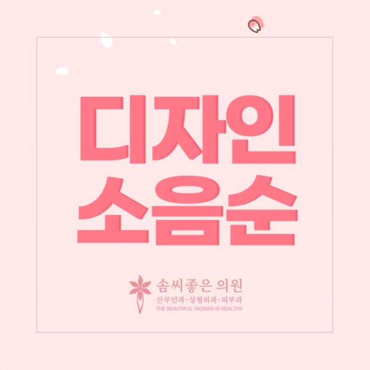  솜씨좋은의원(산부인과·피부과·성형외과) - 윤호주 대표 원장님 소음순수술후기