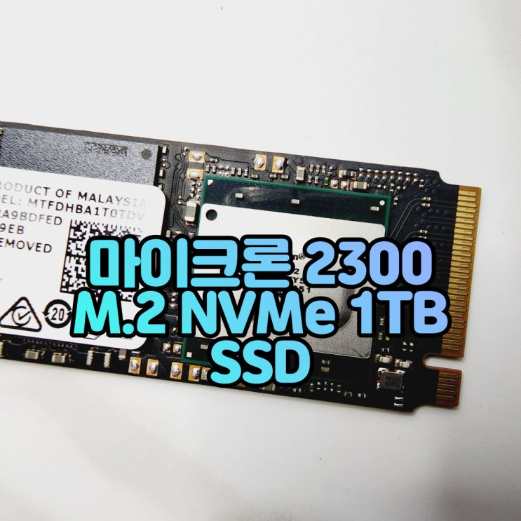 디램이 있는 가장 저렴한 M.2 SSD? 마이크론 2300 M.2 NVMe SSD 1TB (MICRON 2300)