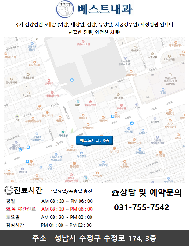 [성남 내과] 급성 심근경색 2