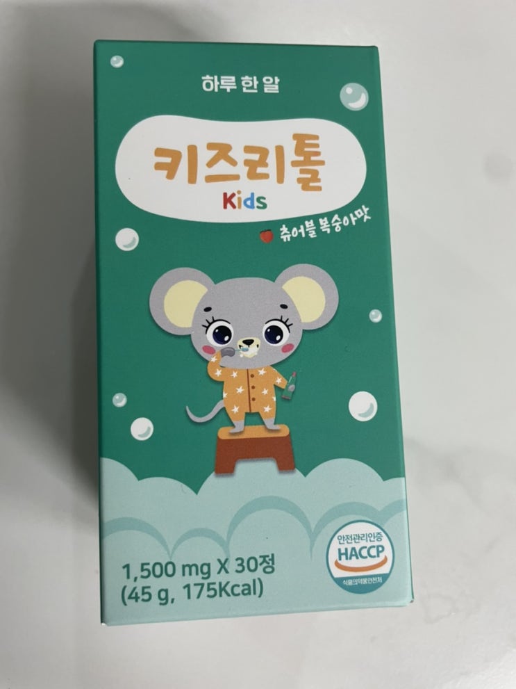  [키즈리톨]먼데이포션 츄어블영양제 하루한알로 치아관리 해봐요