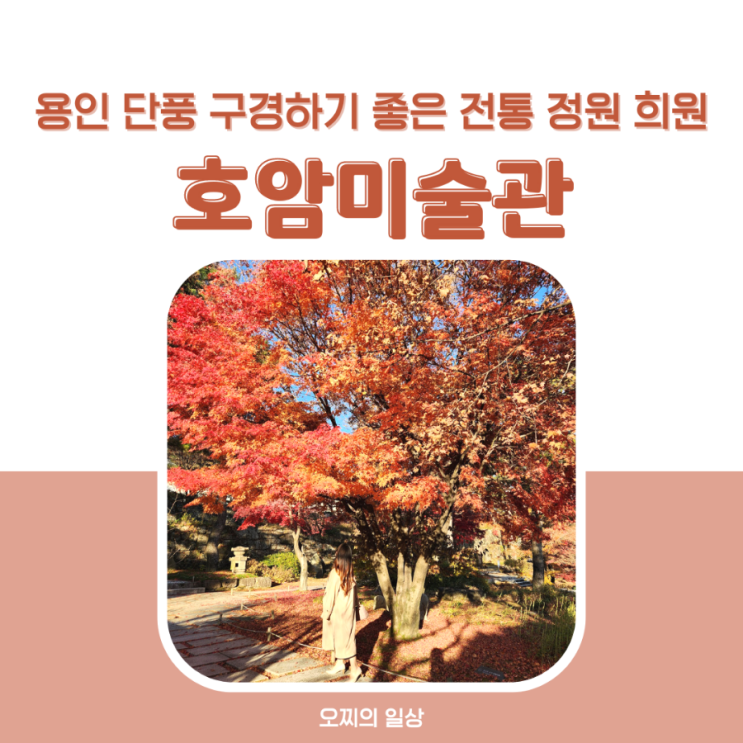 용인 단풍 구경 명소, 호암미술관 전통 정원 희원 + 예약 필수