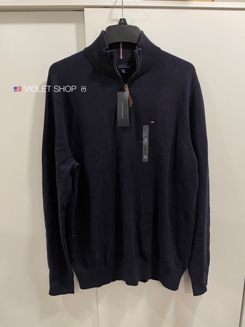 완료> 타미힐피거 남성 하프 지퍼 스웨터